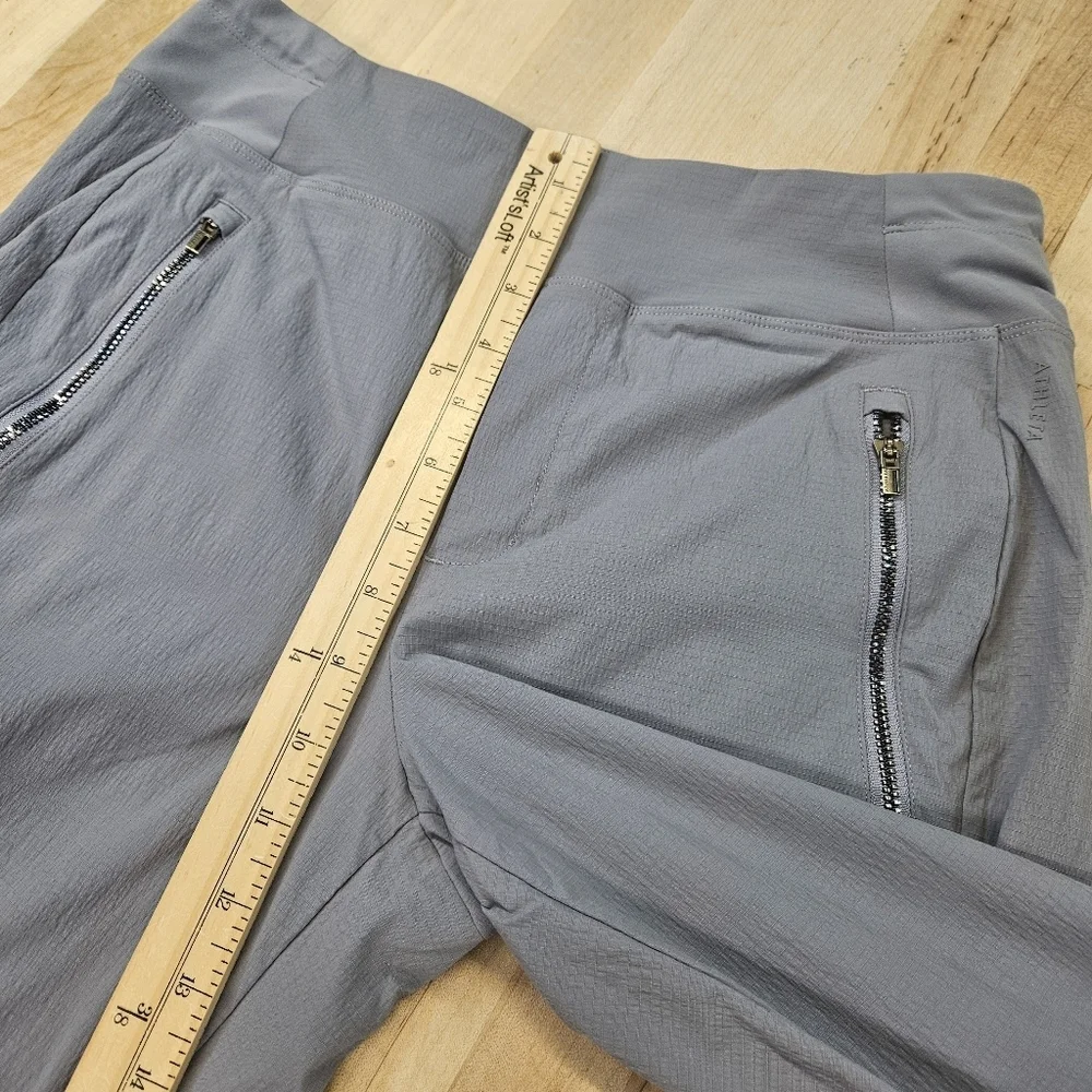 Athleta Headlands Hybrid Cargo Trek Pants Womens 4/P Blue Gray Hiking